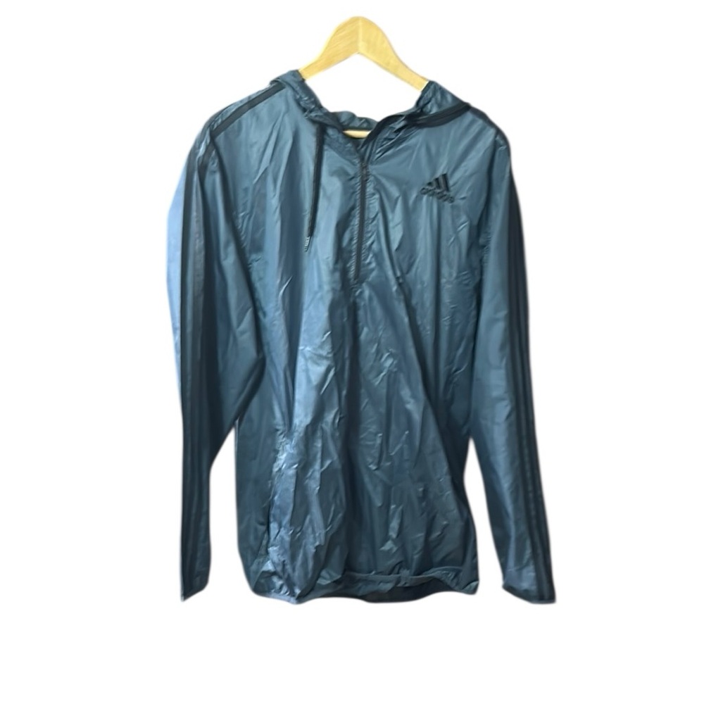 Adidas Black Windbreaker Jacket Lightweight and Versatile